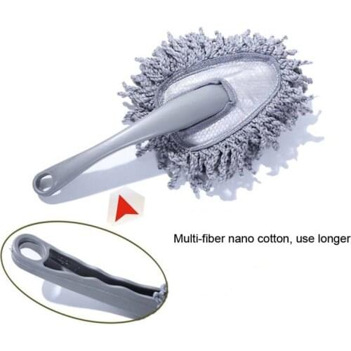 5pcs High quality Multi-functional Car Duster Cleaning Dirt Dust Clean Brush Dusting Tool Mop Gray Home Clean Tool