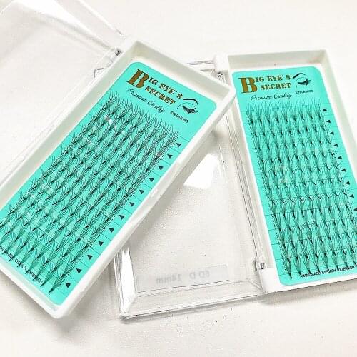 6D Russian Premade Volume Deluxe Fans Lashes Extensions Faux Mink 6 Roots Individual Eyelashes Free Shipping