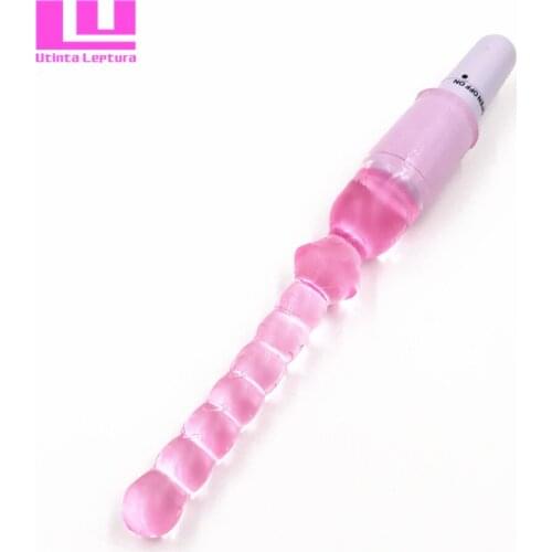 Utinta Leptura Jelly Anal Beads Type Butt Plug Vibrator, Anal Sex Toys, Adult Products
