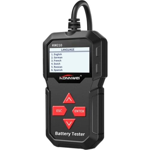 KW210 Automatic Smart 12V Car Battery Tester 100-2000 CCA Car Battery Analyzer Auto Repair Tool Regualr Flooded