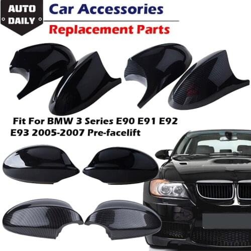 Side Mirror Cover Wing Mirrors Cap Fit For BMW 3 Series E90 05-07 E91 06-08 E92 E93 06-09 E82 E88 Pre-facelift, Car Accessories