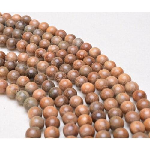 200 pcs Natural Wood 8MM Bead For Jewelry Making Handmade Fine Polishing DIY Personality Bracelet Necklace Mala Accessories