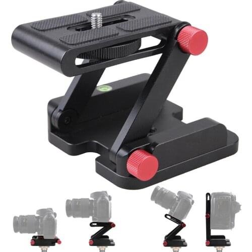 Z Shape Aluminum Alloy Quick Release Plate Photography Mount Holder Tripod Head for DSLR Cameras