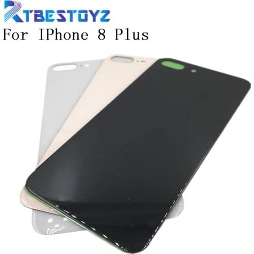 For iPhone 8 Plus Back Glass Cover Housing Battery Cover Door Rear Cover Chassis + Adhesive Sticker For iphone8 Plus