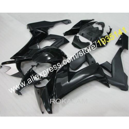 Gloss black For Kawasaki Ninja Cowling Body ZX10R 2008 2009 2010 ZX-10R 08-10 ZX 10R Fairing Kit (Injection molding)