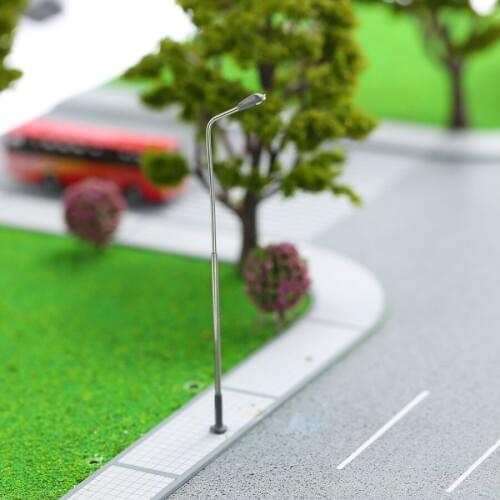 HOT Selling HO Scale 30PCS Copper Lights 1/100 Scale Train Layout Models Street Lamp Post Single
