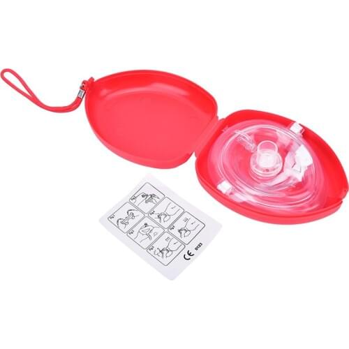 New Sales promotion First Aid CPR Rescue Pocket Face Shield Mask Resuscitator In Hard Case Box