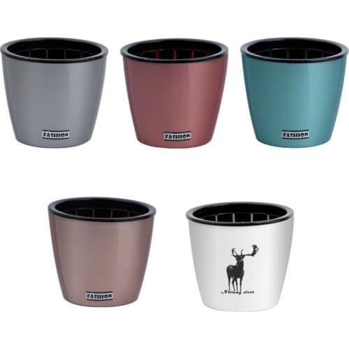 Creative Self-watering Lazy Flower Pot Automatic Water-absorbing Succulent Plant Basin Bonsai Potted Plant Holder Home Garden