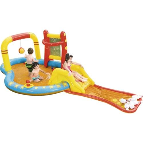 Summer Inflatable Children Paddling Pool Ocean Ball Water Spray Baby Swim Pool Mini Playground Water Slide