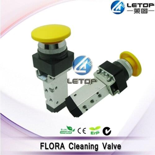 LJ3208p solvent printer push-button activated 5/2 way valve 331-0329-000 flora switch