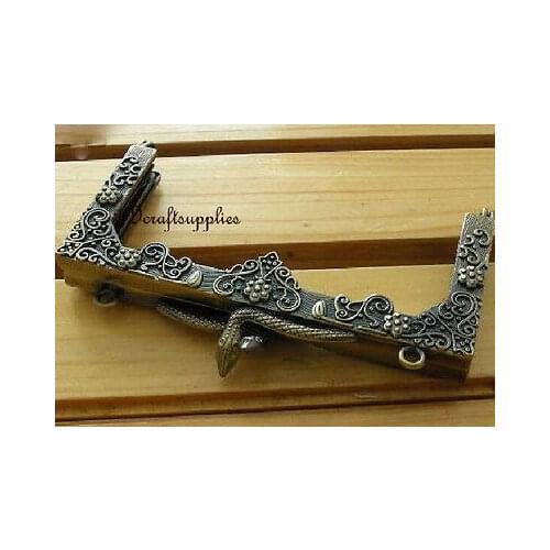 Metal purse frame clasp clip alloying anti bronze 3 3/4 inch x 2 inch C6