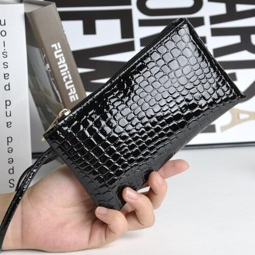 New Fashion Coin Purse Leather Women Clutch Bag Alligator Coin Pouch Women Clutches Wallet Evening Bags Monederos Mujer Monedas