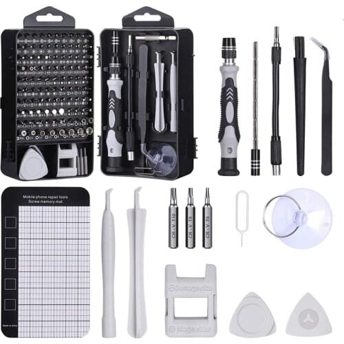 New 122 in 1 Laptop Repair Screwdriver Set, Precision PC, Computer Repair Kit, with 101 Magnetic Bit and 21 Practical Repair Too