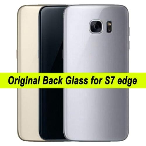 Original Back Glass Battery Cover with Camera Lens for SAMSUNG S7 edge
