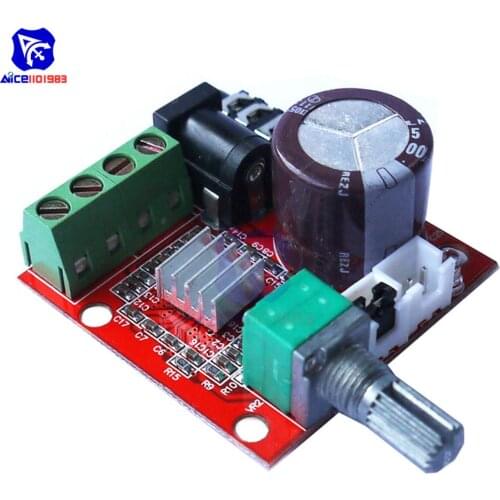 Diymore PAM8610 Audio Stereo Amplifier Board Dual Channel 2x10W Class D HIFI Amplifier Module
