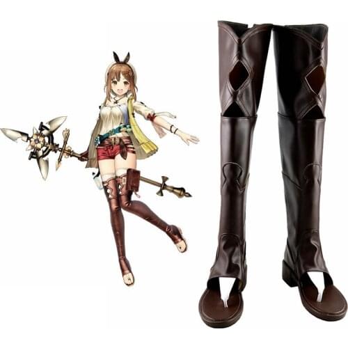Unisex Anime Cosplay Atelier Ryza: Ever Darkness the Secret Hideout Cosplay Costumes Boots Custom Made