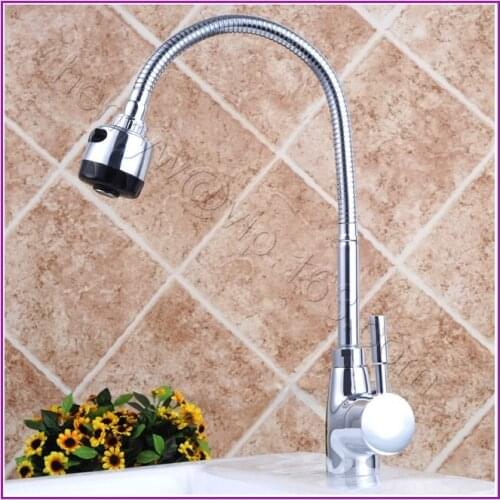 X8511K1 - Luxury Deck Mounted Chrome Color 360 Degree Turn with 2 Function Sprayer Kitchen Faucet
