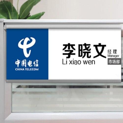 1pcs Position Plate Hanging Seat Name Card Slot Aluminum Alloy Door Sign Frame