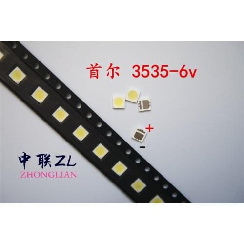100PCS SEOUL High Power LED LED Backlight 2W 3535 6V Cool white 135LM TV Application SBWVL2S0E