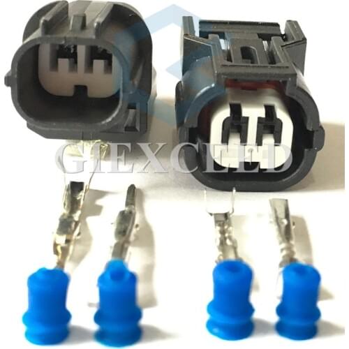 2 Sets 2 Pin 6188-0589 6189-0890 Waterproof Temperature Sensor Plug ABS Sensor Light Wire Socket For Honda 91706-PLC-0030-H1