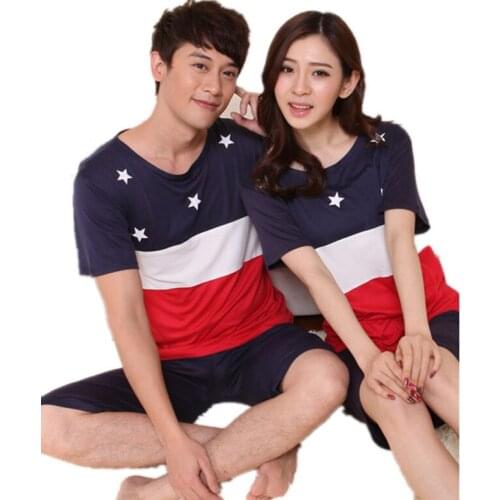 2020 Summer Style Causal Cotton Rayon Sleepwear Man & Women Shirt Shorts Pants Pajamas Set Nightwear Lingerie Nightgown