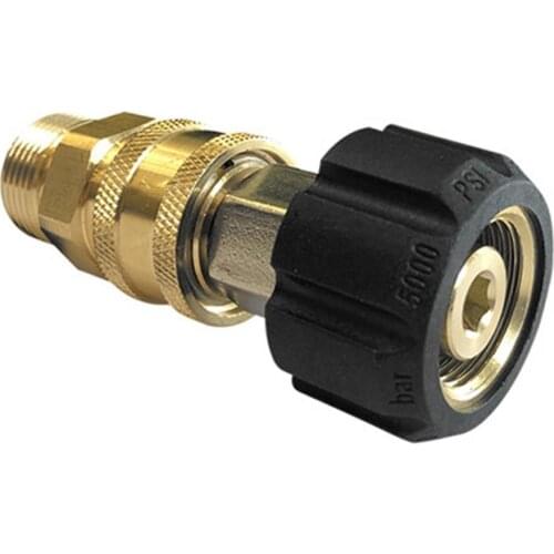 2x Pressure Washer Adapter Quick Connect Kit M22 14mm Swivel to 3/8 Quick Connect Telescoping Replacement Lance Cleaner