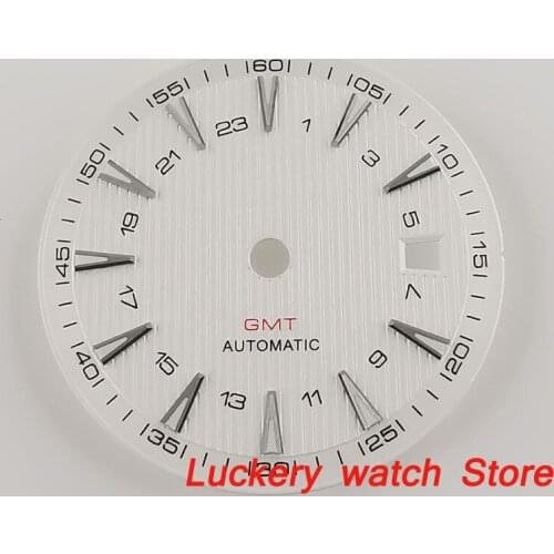 31mm white Dial Luminous mark fit Miyota 82 series，ETA 2824 2836,Mingzhu DG2813/3804 movement-BP65