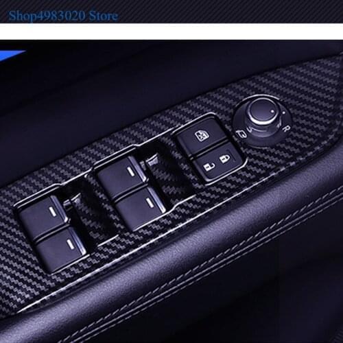 ABS chrome door Window glass panel Armrest Lift Switch Button trim frame molding for Mazda CX-3 CX3 2017 2018 2019