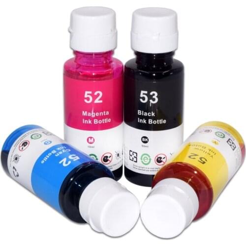 90ML 70ML GT52 GT53 Dye Ink For HP 5810 5820 300 500 600 Tank 411 311 418 518 310 410 411 418 419 511 516 518 519 531 538