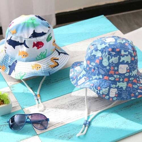 Children Hat Summer Printing Cap For Boys And Girls Kids Sun Caps Cartoon Baby Hats 6 months to 8 years