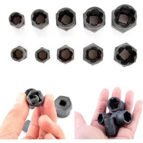 Broken Nut Bolt Extractor Hexagonal Rusty Nut Screw Broken Wire Extractor Sleeve