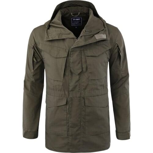 ESDY Brand M65 Military Camouflage Male clothing US Army Tactical Mens Windbreaker Hoodie Field Jacket Outwear casaco masculino