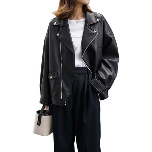 HFYRMNG Women's Leather Jackets