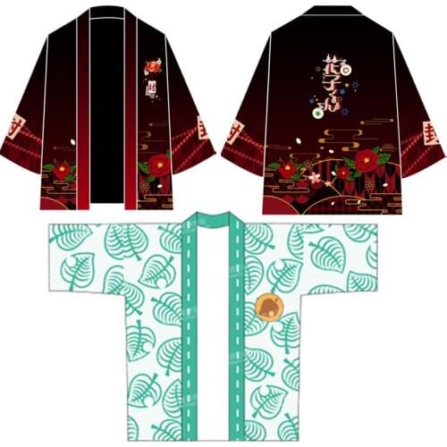 Animal Crossing Costume Kimetsu no Yaiba Cosplay Demon Slayer Tanjirou Haori Nezuko Kimono Hanako-kun Bathrobe Trench Uniform