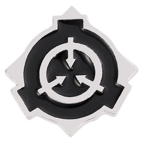 Secret Laboratory SCP Foundation Brooch Pin Special Containment Procedures Metal Badge Cosplay Brooch Pin For Women Men Jewelry