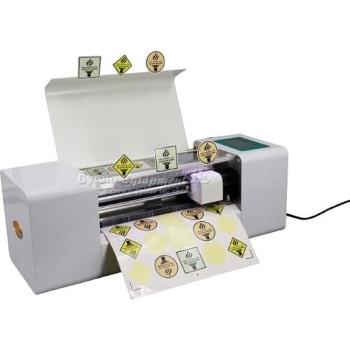 Touch screen mini LY-388A control digital automatic label die-cutting machine with auto paper feeding 220V 110V 60W