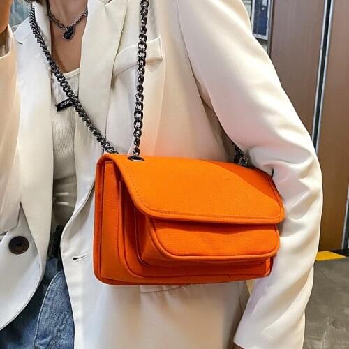 Solid Color Square Crossbody Bag 2021 Fashion New Quality Denim Womens Designer Handbag Luxury Brand Shoulder Messenger Bag