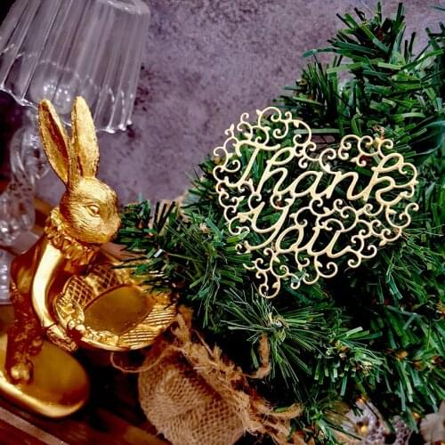 Panalisacraft Thank You Heart Metal Cutting Dies And Stamps cut die scrapbooking Album Paper Card Craft Embossing