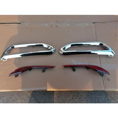 RQXR Car Styling Tail Throat Frame Decoration Covers Rear bumper reflector for Chevrolet Malibu 2019