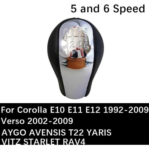 Car Auto Gear Shift Knob For Toyota Corolla E10 E11 E12 Verso AYGO AVENSIS T22 YARIS VITZ STARLET RAV4 Gear Lever Shifter handle