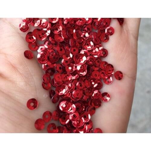 Sewing supplies DIY plum blossom sequins 5 mm laser light red pattern sequins garment accessories manual materials