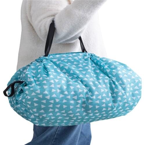 Folding Shopping Bag with Large Capacity, Reusable Portable Storage for Vegetables, Shopping, Travel