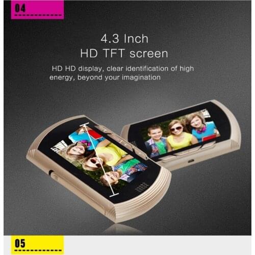 Smart Door Peephole Viewer Recorder HD Camera IR Night Vision PIR Motion Sensor