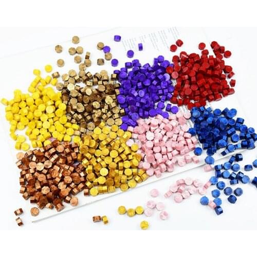 100pcs Sealing Wax Beans Stamp Wax Beads Envelope Seal Labels Accessories Vintage Wedding Decor Supplies Stamp Making Tools