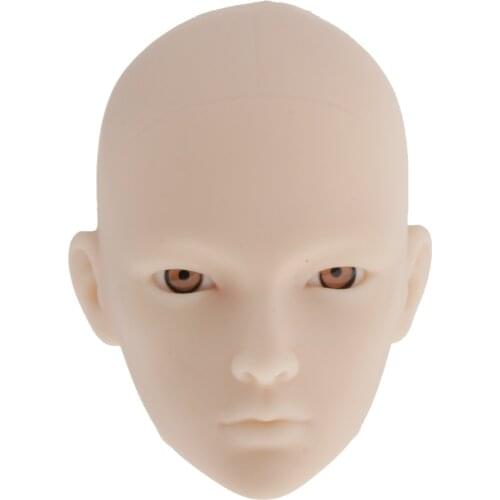 1/6 Doll Head Mold Without Eyes Kids DIY Making Supplies White Skin