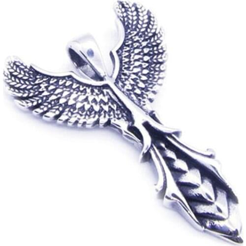 1pc Support Dropship Eagle Wings Pendant 316L Stainless Steel Jewelry Fashion New Biker Cool Pendant
