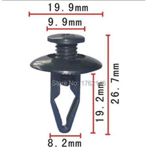 100PCS Screw Fit Car Clip Trim For Ford Escape Mazda 5 CX-5 Nissan Armada Frontier GT-R MNA0156145 6384401A00