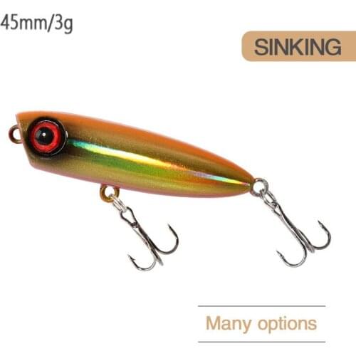 4.5cm 3g Mini Popper Top-water Floating Popper Lure Bionic Isca Artificial Hard Bait Fishing Lures Wobbler Bass Pike Trout