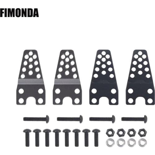 4pcs RC Car Adjustable Angle Aluminum Shock Absorber Hoops Lift Adjust Mount for 1/10 RC Crawler Axial SCX10 D90 Upgrade Parts