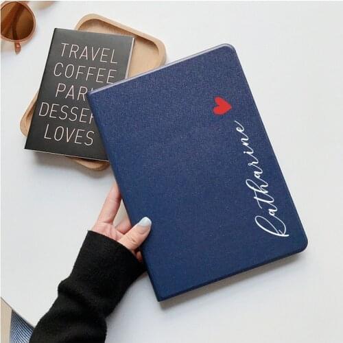 Name Letter DIY Case For iPad 10.2 Air2 9.7 Case Silicone Funda Protective Cover iPad Mini 5 Pro 2020 12.9 11 Case Tablet Air 4